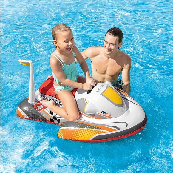 Intex Ride-On Wave Rider Inflatable Pool Float 46" X 30 1/2 Age 3+ - Picture 3 of 9